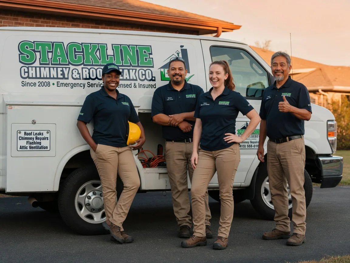 Chimney flashing repair company in Mechanicsburg, IL